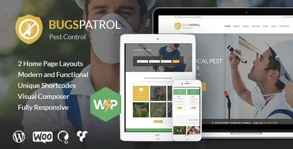 BugsPatrol – Pest & Insects Control Disinsection Services WordPress Theme