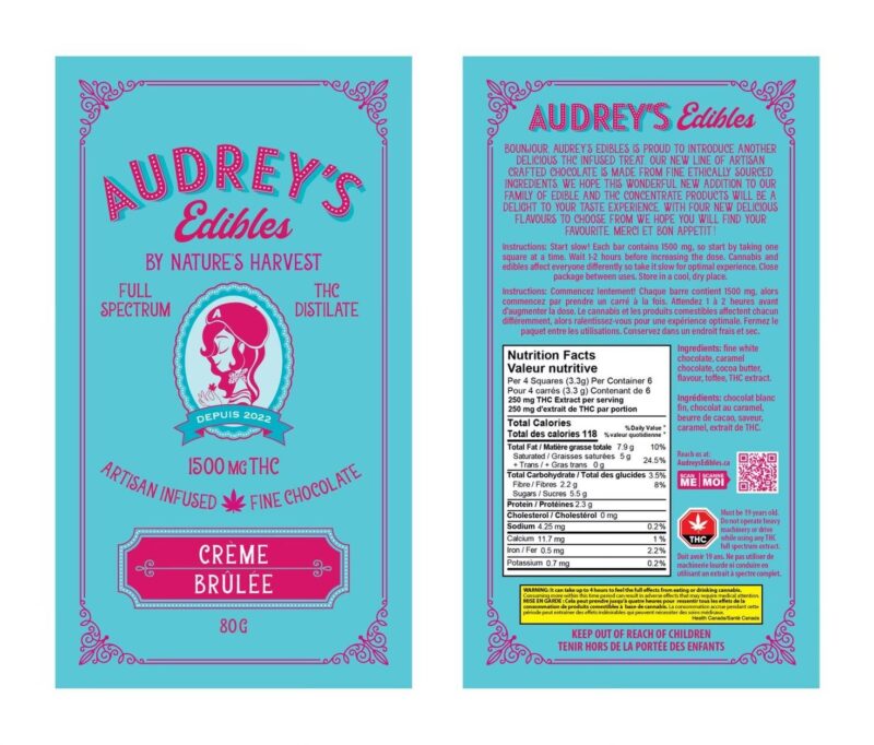 AUDREY'S - Infused THC Fine Chocolate [1500mg]