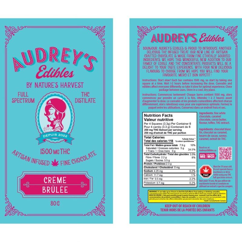 AUDREY'S - Infused THC Fine Chocolate [1500mg]