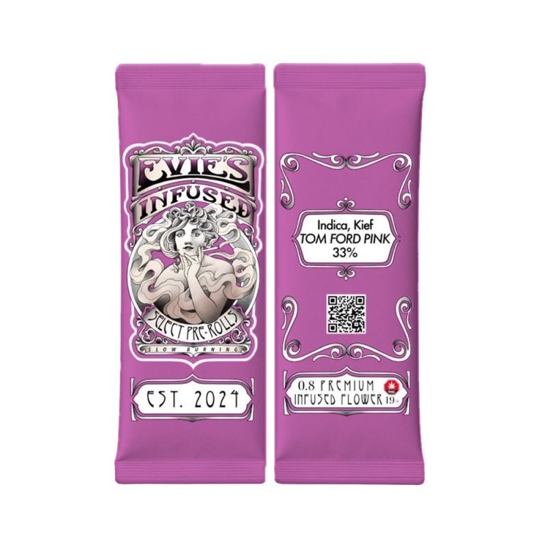 EVIE'S - Indica Kief Infused Pre Roll Pink Bubba [0.7g]