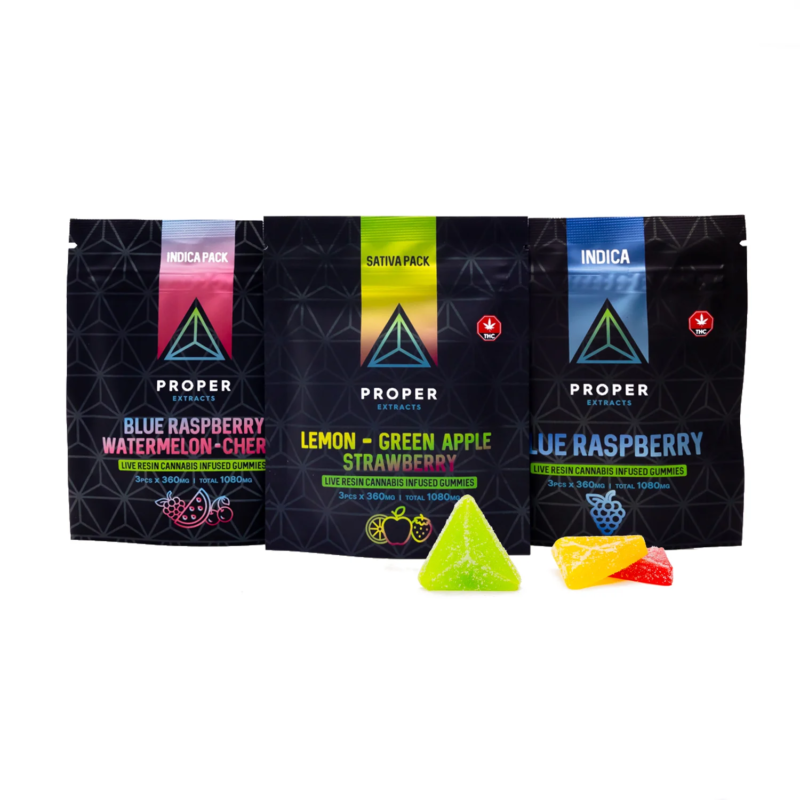 PROPER EXTRACTS - Live Resin Infused Gummies [1080mg]
