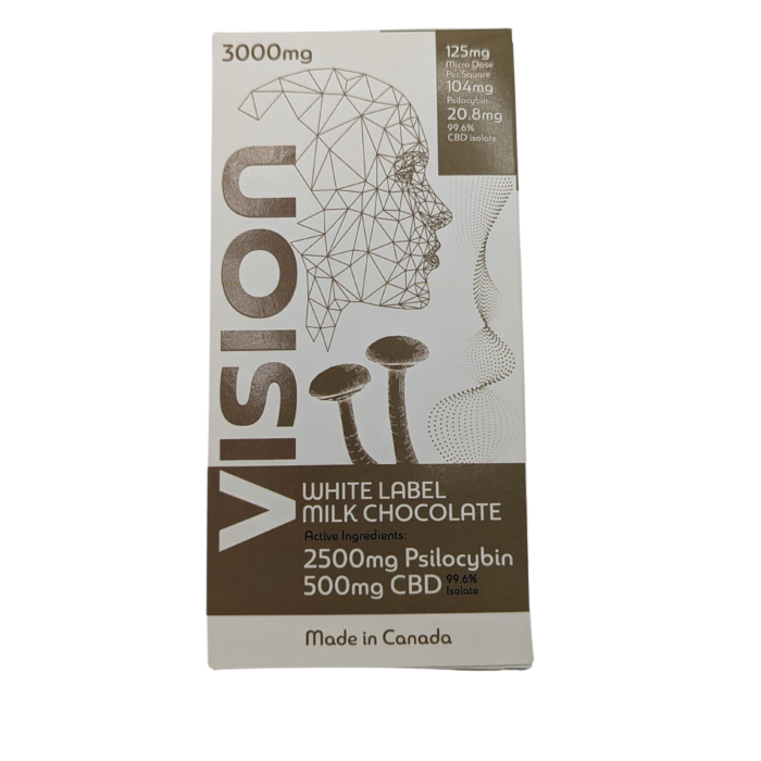VISION - Mushroom White Label Milk Chocolate [3000mg]
