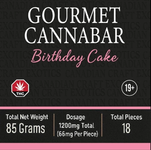 CCE – Gourmet THC Canna Bar [1200mg]
