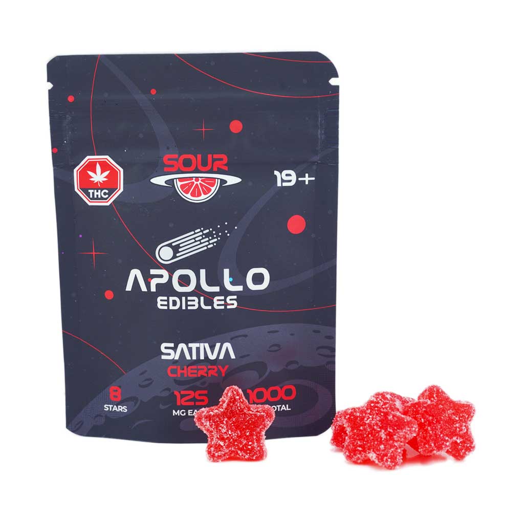 Apollo Edibles – Sativa Sour Cherry Shooting Stars [1000mg]