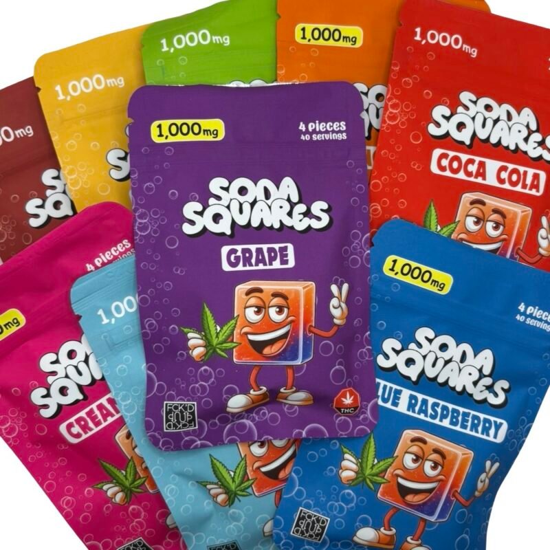 FCK’D UP Soda Squares – 1000mg product packaging