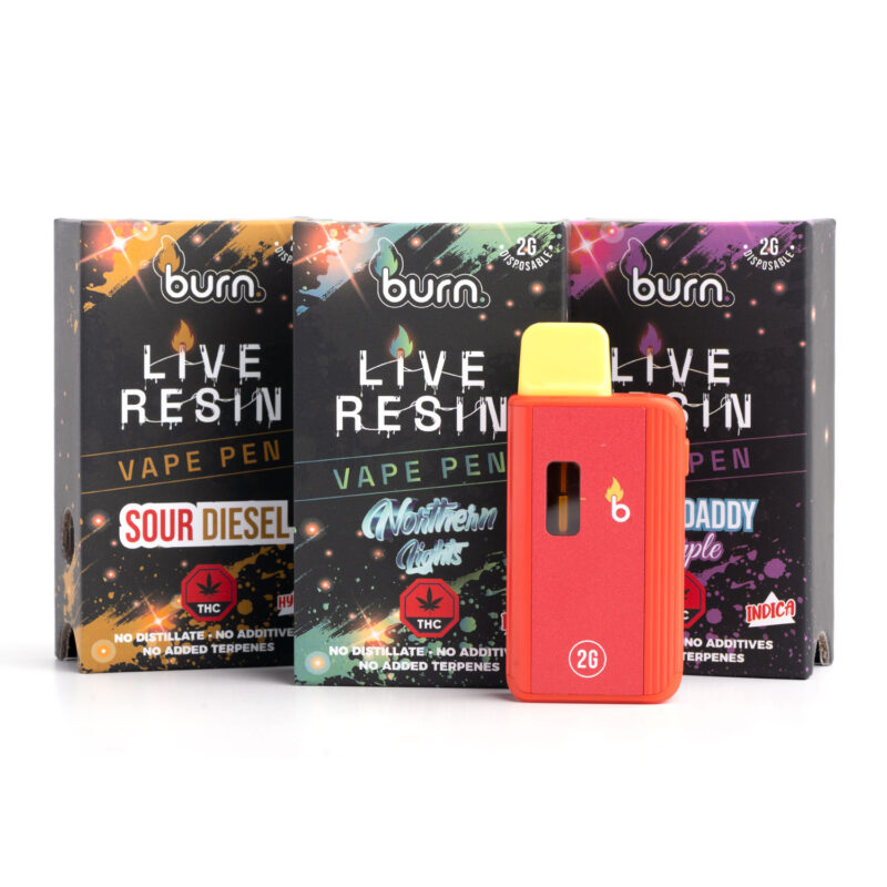BURN – Live Resin FSE Terp’d Disposable Vape Pen [2g]