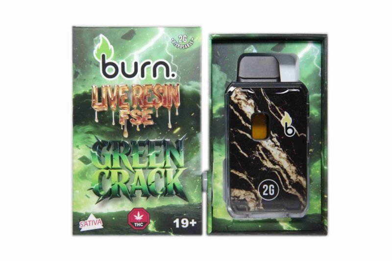 BURN – Live Resin FSE Terp’d Disposable Vape Pen 2g product packaging